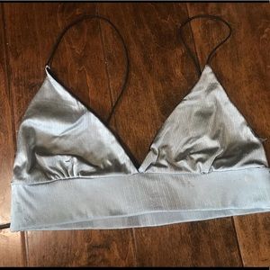 unknown brand, vintage metallic bralette.